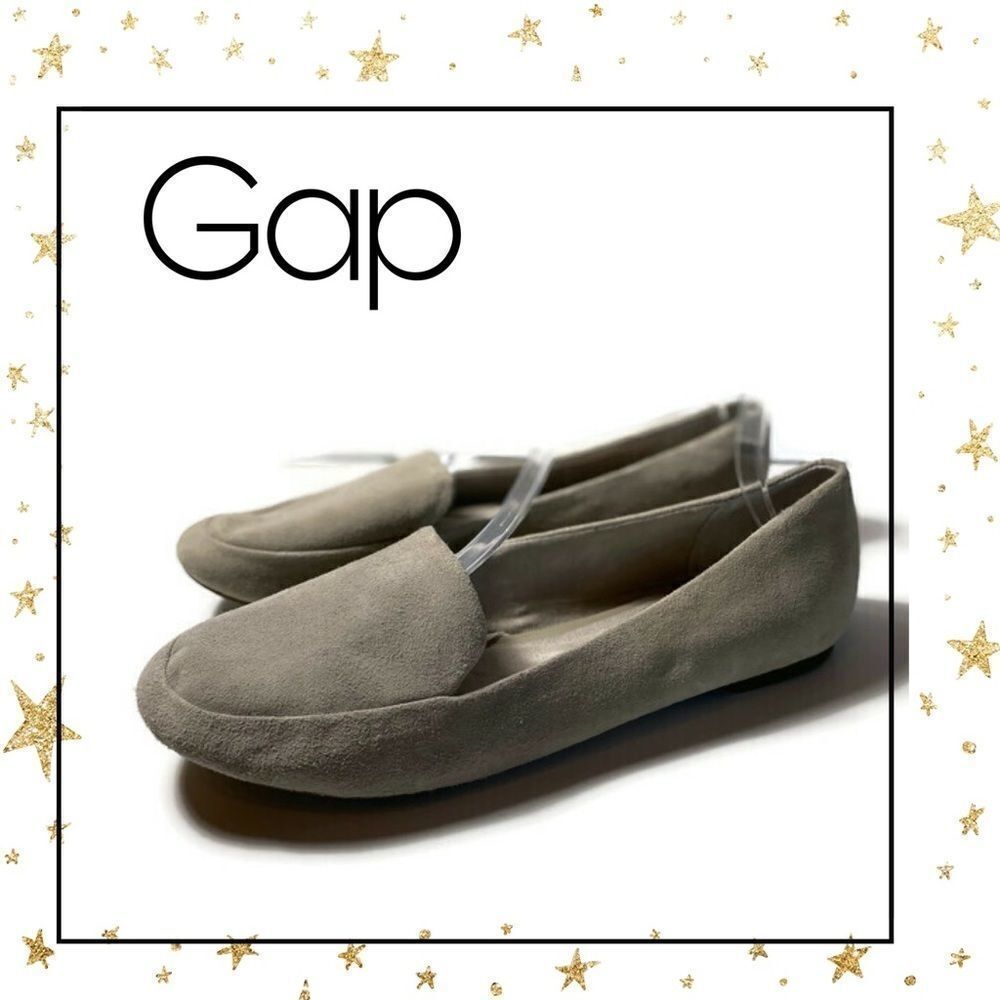Gap Taupe Suede Leather Slip-on Flats Loafers 10